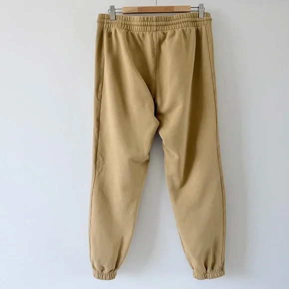 Aritzia TNA CozyAF Fleece Joggers Beige High Rise Sweatpants Size L - Picture 8 of 9
